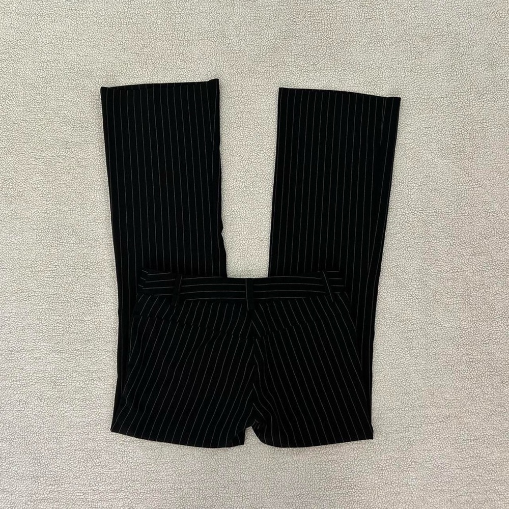 2000s H&M Pinstripe Bareback Flare Pants
